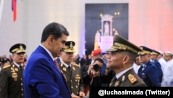 El presidente de Venezuela, Nicolás Maduro, durante el acto de ascenso de generales, almirantes y oficiales de la FANB el 4 de julio de 2023