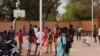 Basketball training in Bobo Dioulasso, Burkina Faso