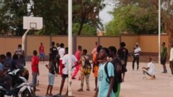 Basketball training in Bobo Dioulasso, Burkina Faso