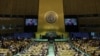 FILE —South Africa's President Cyril Ramaphosa addressing the 78th Session of the U.N. General Assembly, Sept. 19, 2023.