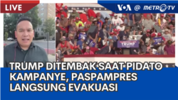 Laporan VOA untuk MetroTV: Trump Ditembak saat Kampanye, Paspampres Langsung Evakuasi