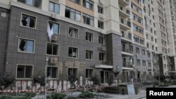 Stambena zgrada u Odesi poslije ruskog udara.