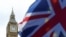 英国议会大厦与国旗