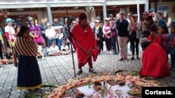 Fiesta del Pawkar Raymi en Quito, Ecuador. [Foto: cortesía Municipio de Quito]