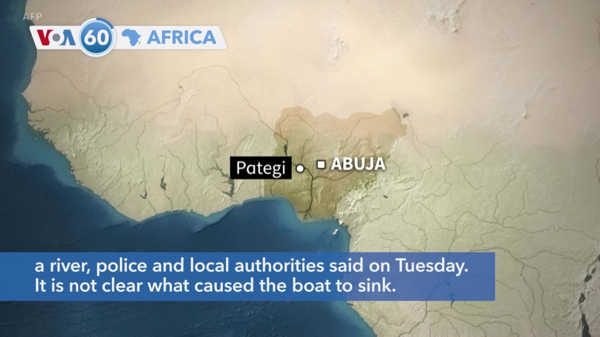 VOA60 Africa - Death Toll From Boat Accident in Nigeria Over 100