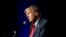 FILE - Republican presidential candidate Donald Trump speaks at Palm Beach County Convention Center in West Palm Beach, Florida, Oct. 11, 2023. Trump's lawyers are pushing for the revocation of a gag order in a federal case against him.