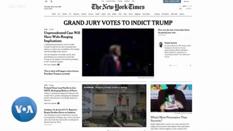 Un grand jury vote pour l'inculpation de Donald Trump
