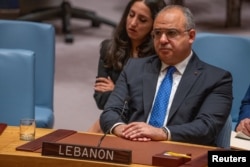 Lebanon's Deputy U.N. Ambassador Hadi Hachem attends a United Nations Security Council meeting about the ongoing cross-border hostilities between Hezbollah and Israeli forces, at the U.N. headquarters in New York, Aug. 28, 2024.