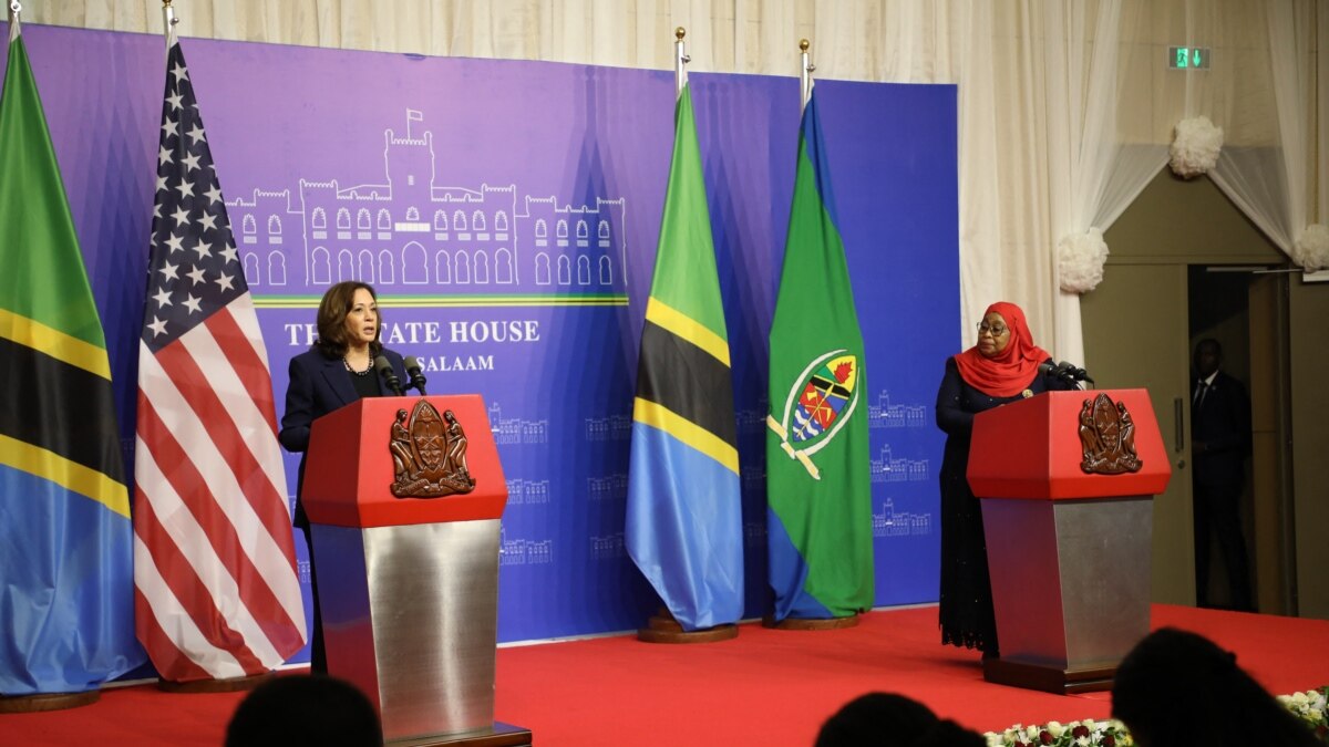 哈里斯副总统访问坦桑纳尼亚 会晤非洲唯一女性国家元首