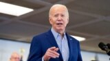 U.S. President Joe Biden delivers remarks at United Steel Workers headquarters in Pittsburgh, Pennsylvania, April 17, 2024. 