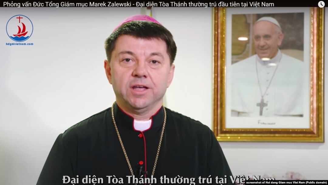 Tổng Giám mục Marek Zalewski trả lời phỏng vấn trên trang web của Hội đồng Giám mục Việt Nam, 8/2/2024.