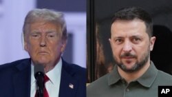 Donald Trump, kandidat presiden AS dari Partai Republik, mengungkapkan pada Jumat (19/7) bahwa ia telah berbicara via telepon dengan pemimpin Ukraina Volodymyr Zelenskyy. (Foto: AP)