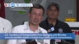 VOA60 America- U.S. Secretary of Transportation Pete Buttigieg surveyed New England storm damage