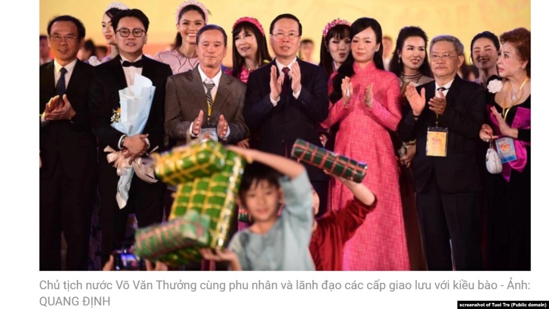 Chủ tịch Việt Nam Võ Văn Thưởng gặp gỡ Việt kiều ở Tp.HCM, 2/2/2024.