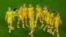 Sweden players react after Spain's Salma Paralluelo scored her side's first goal during the Women's World Cup semifinal soccer match between Sweden and Spain at Eden Park in Auckland, New Zealand, Aug. 15, 2023. 