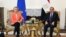 A handout picture released by the Egyptian Presidency's official Facebook page on March 17, 2024 shows Egyptian President al-Sissi meeting with European Commission President Ursula von der Leyen in Cairo. (Photo by Egyptian Presidency / AFP) 