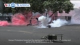 VOA 60: Protesters penetrate, burn Kenya's parliament building, and more