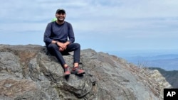 FILE - Prince Bhojwani hikes the Appalachian Trail in Great Smoky Mountains National Park in Tennessee on April 17, 2022. (Nita Bhojwani via AP)