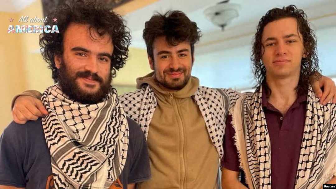 Hisham Awartani, Kinnan Abdel Hamid i Tahseen Ahmed, tri studenta palestinskog na koje koje pucano u blizini Univerziteta Vermont u Burlingtonu 25. studenog 2023.