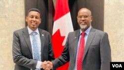 Qaar ka mid ah xubnaha wafdiga Wasiiru-dowlaha Wasaaradda Tamarta iyo Kheyraadka Biyaha Somalia ee tagay Canada.