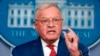 FILE - Vice President Mike Pence's national security adviser Keith Kellogg speaks during a press briefing at the White House in Washington, Sept. 22, 2020. 