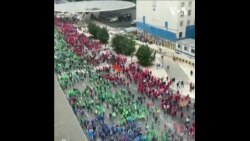 布鲁塞尔工人游行 抗议权利受限