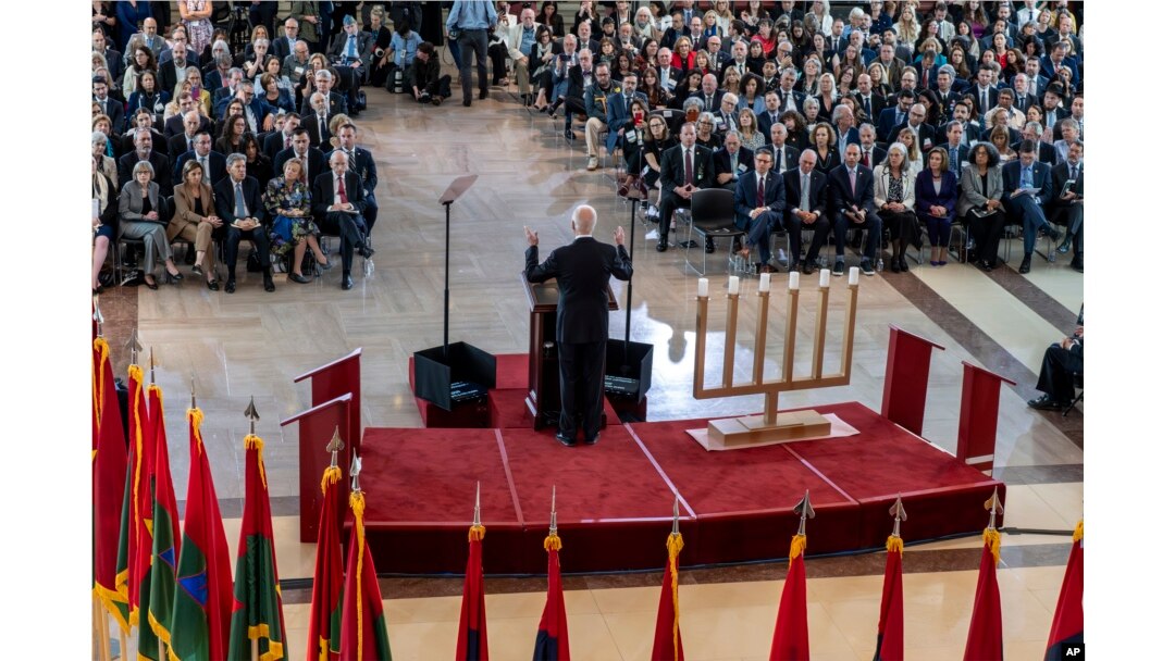 Prezident Bayden Kapitoliyda so'zlamoqda, 7-may, 2024