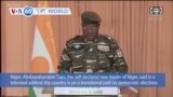 VOA60 World - Self-declared leader of Niger said country is on path to elections but gave no details