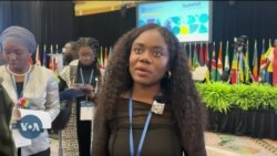 Participants discuss their experience at the Young African Leaders Summit in Washington