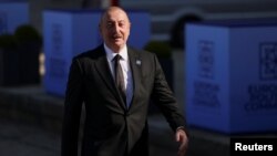 FILE - Azerbaijan's President Ilham Aliyev attends the European Political Community meeting at the Blenheim Palace near Oxford, Britain, July 18, 2024.