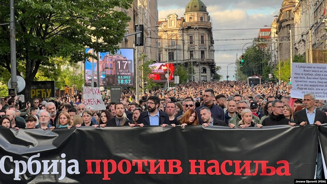 Protestna šetnja opozicije u Beogradu