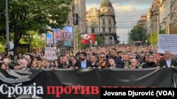 Protestna šetnja opozicije u Beogradu