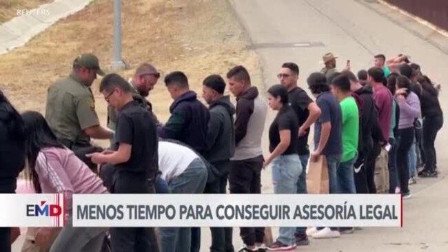 Migrantes tienen cuatro horas para conseguir abogado en frontera sur de EEUU