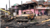 El barrio quedó completamente destruido por el incendio del sector de Ramírez y Girardot en la localidad de Santa Fe, en el centro de Bogotá. [Fto: Juan Hernández, VOA].