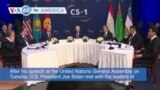 VOA60 America - UN: Biden Meets 5 Central Asia Leaders