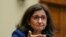 Minouche Shafik, présidente de l'université de Columbia, lors d'une audition à la Chambre des représentants, Washington, le 17 avril 2024.