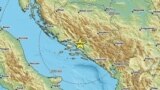 Epicentar zemljotresa nedaleko od Mostara, u Bosni i Hercegovini, prikazan na mapi Evropsko-mediteranskog seizmološkog centra, 2. oktobra 2023.