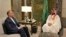 In this picture released by the Iranian Foreign Ministry, Saudi Arabia's Crown Prince Mohammed bin Salman, right, speaks with Iran's Foreign Minister Hossein Amirabdollahian in Jeddah, Saudi Arabia, Aug. 18, 2023.