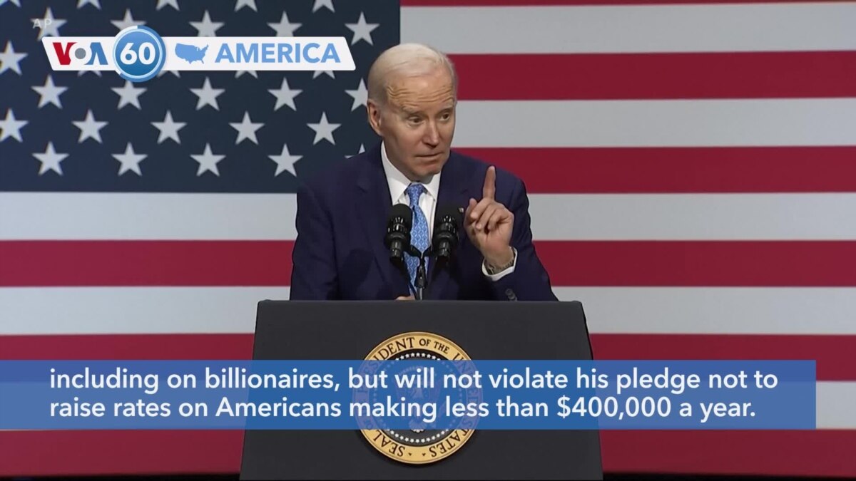 VOA60 America Biden says his new budget proposal will include some