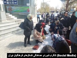 اعتراضات معلمان، آذربایجان شرقی، تبریز، سه‌شنبه ۸ فروردین ۱۴۰۲