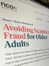 Stranica sa informacijama za starije osobe o tome kako da izbegnu prevaru na sajtu Nacionalnog saveta za starenje