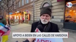 Apoyo a Biden en las calles de Polonia 