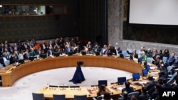 Arhiv - Članice Vijeća sigurnosti glasaju o rezoluciji o situaciji u Izraelu i Gazi 18. oktobra 2023. 