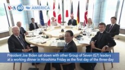 VOA60 America - President Biden in Japan for G7 Talks