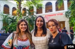 Las mujeres que asistieron a la premiación de los India Catalina, residen en La Guajira, y era la primera vez que salían de su entorno.