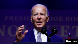 Rais wa Marekani Joe Biden REUTERS/Evelyn Hockstein