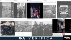 Capturas de publicaciones virales con contenidos cierto, falso o engañoso tras las elecciones en Venezuela. Diseño: Mila Cruz. 