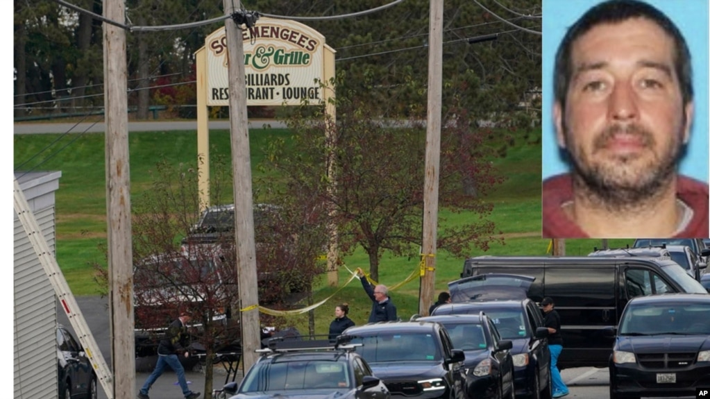 Continúa búsqueda del sospechoso de asesinato en masa en Maine