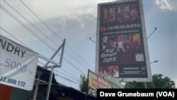 The tobacco industry widely promotes itself in Indonesia with billboards on busy roadways and television advertising.