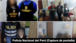 La Policía Nacional del Perú divulgó fotografías del operativo en el que fue detenido el cabecilla de la organización criminal Dinastía Alayón-Tren de Aragua.